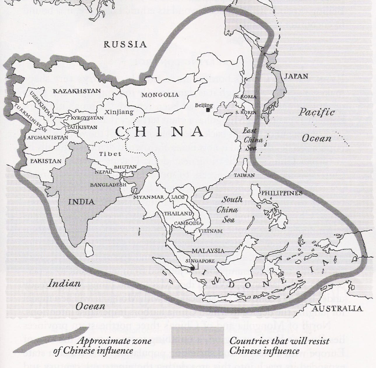 The Natural Zone of Chinese Influence