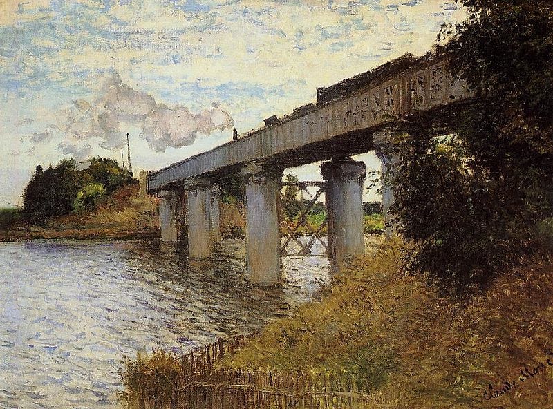 Fichier:Claude Monet - The Railway Bridge at Argenteuil (Musée d'Orsay).jpg