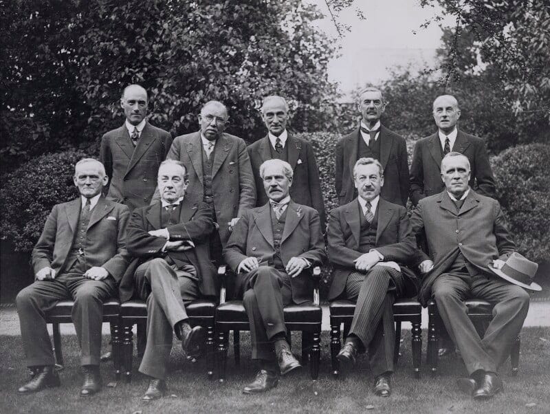 NPG x184174; Ramsay MacDonald and his cabinet of 1931 - Portrait - National  Portrait Gallery
