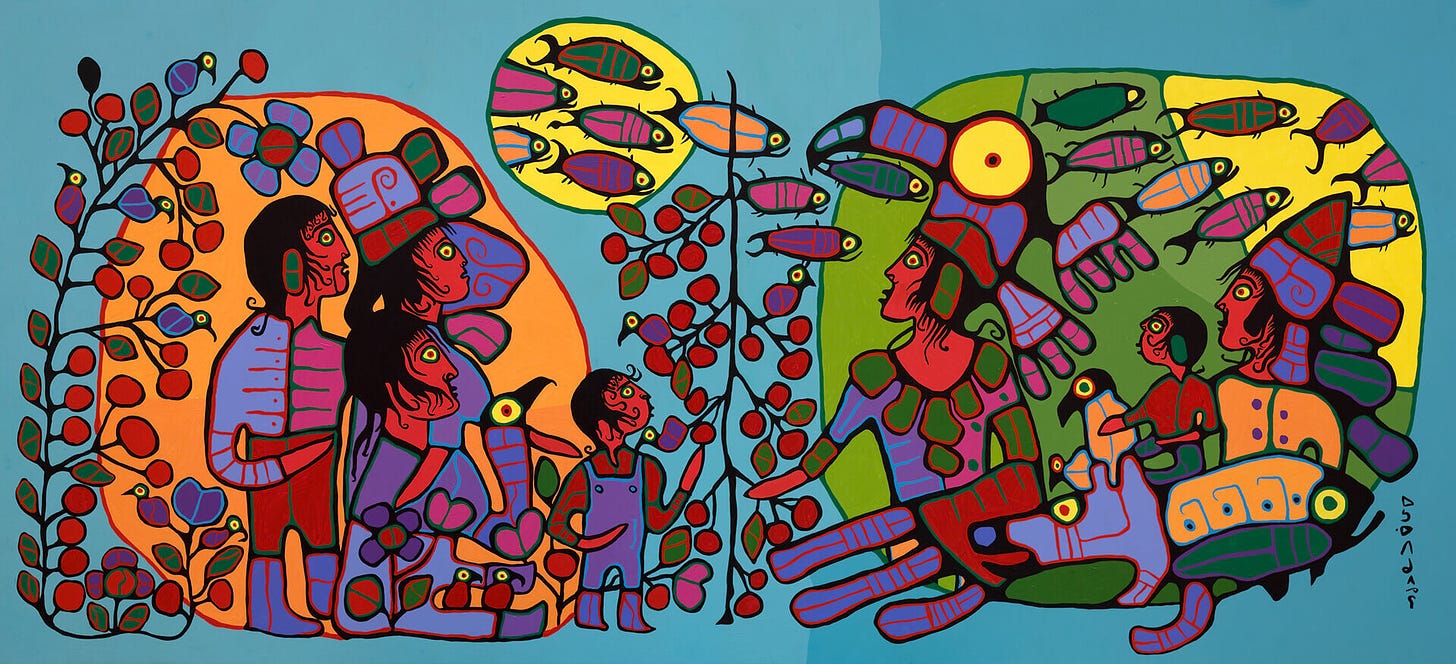 Norval Morrisseau, Observations of the Astral World, c. 1994 | Art Canada Institute