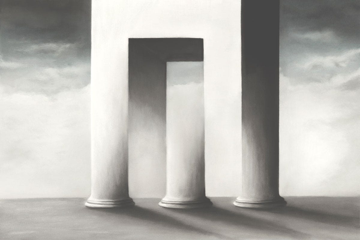 Optical Illusion Architectural Columns; Stanford Daily Op-Ed
