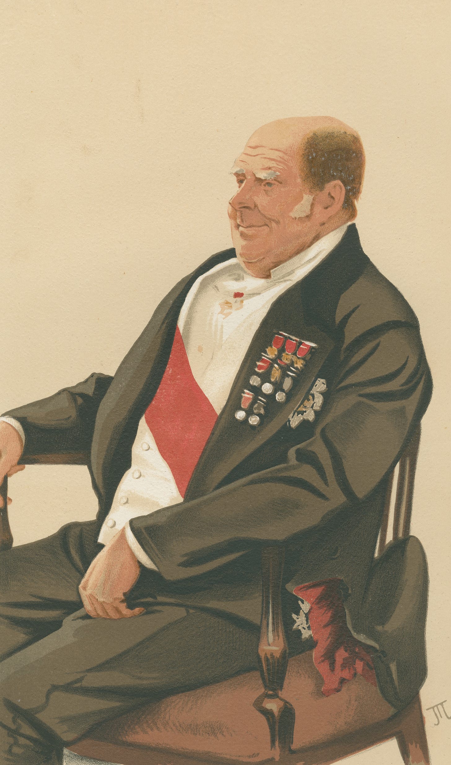 Vanity Fair; Military and Navy; ‘Little Harry’, Admiral the Hon. Sir Henry Keppel, April 22, 1876 (1876) by James Tissot