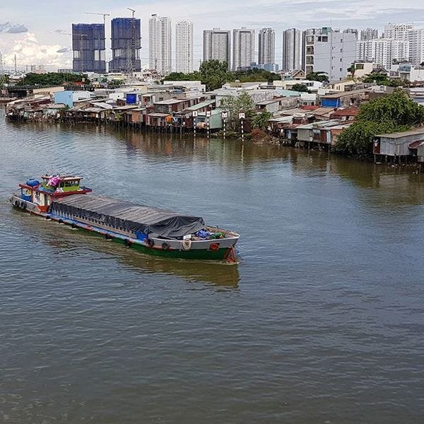 Kenh Te Canal in District 8, Saigon.