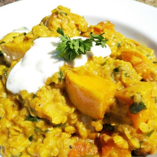 Image result for coconut dal with butternut squash