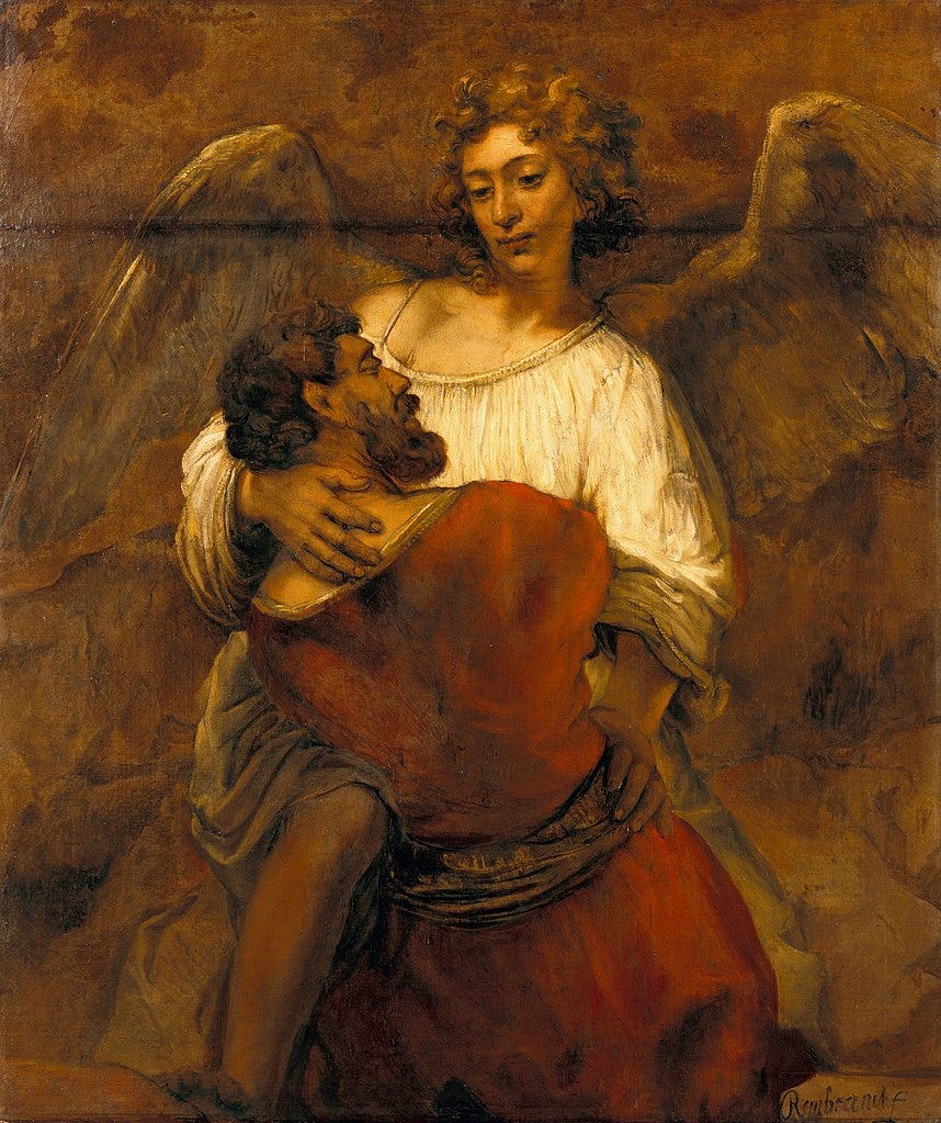 File:Rembrandt - Jacob Wrestling with the Angel - Google Art Project.jpg -  Wikimedia Commons