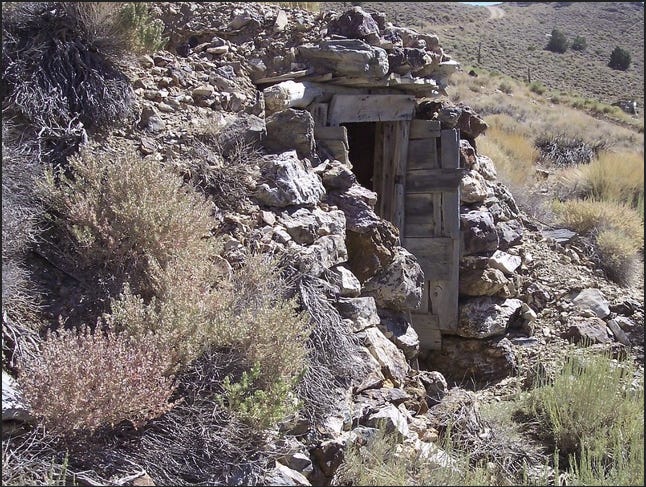 Mine entrance at Cerro Gordo