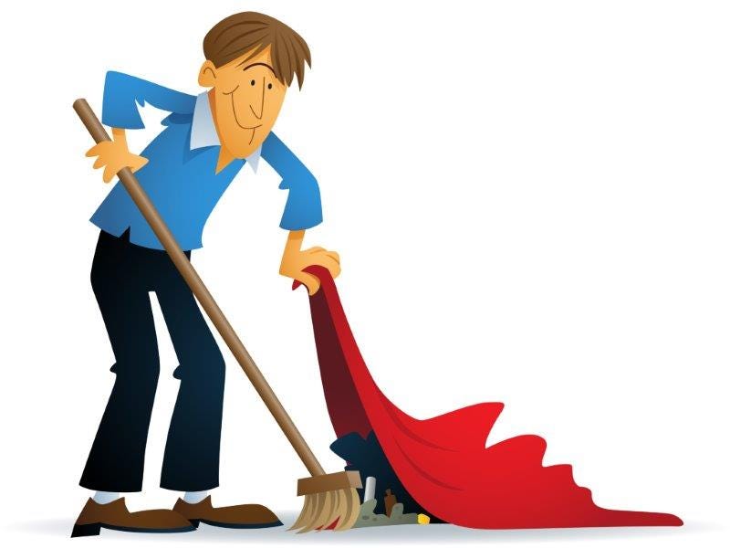 When Sweeping Things Under the Rug No Longer Works - The Compliance and  Ethics Blog