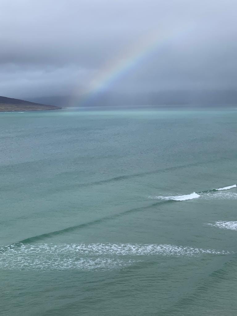 rainbow over Isle of Harris