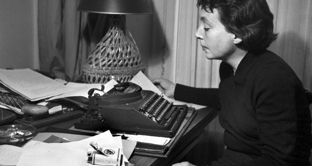 The French writer Marguerite Duras photographed in 1955. Photograph: Lipnitzki/Roger Viollet/Getty Images