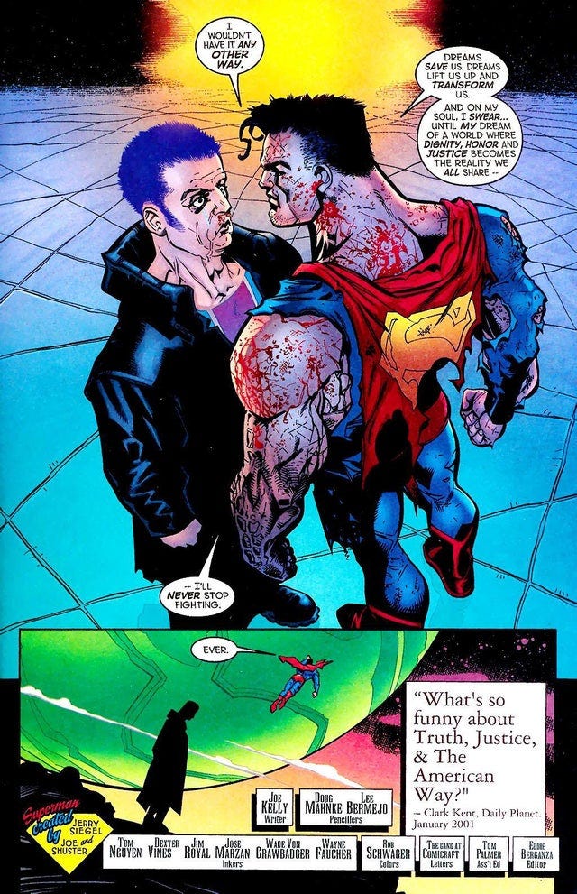 Comic Excerpt] &quot;...I&#39;ll never stop fighting. Ever.&quot; (Action Comics #775) --  We Could All Strive To Be More Like Superman These Days : r/DCcomics