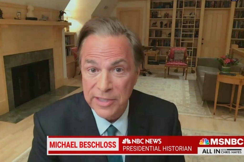 Historian Michael Beschloss speaking on MSNBC said "our children" could be killed if 2020 election deniers win in the midterm elections next week. 