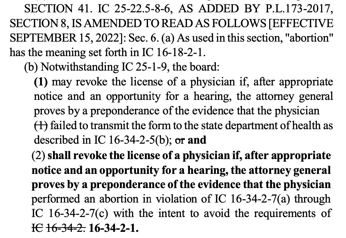 Sec. 41 of the Indiana abortion law.