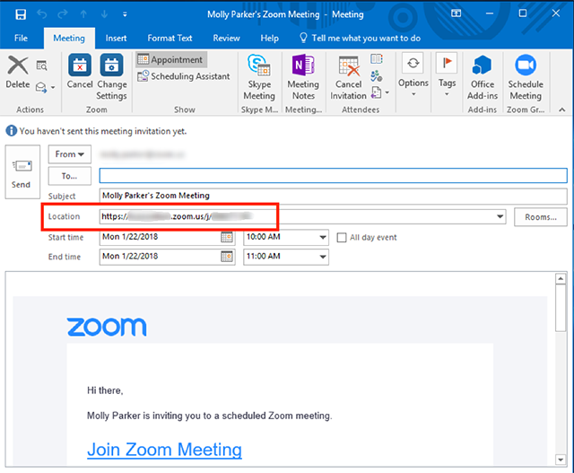 Schedule Meetings in Zoom Rooms (Outlook) – Zoom Help Center