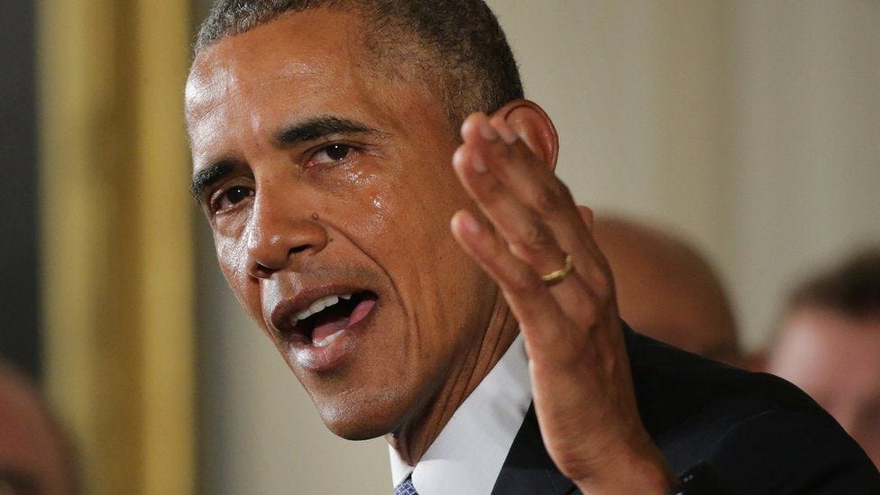 President Obama's tears prove as controversial as gun policy - BBC News