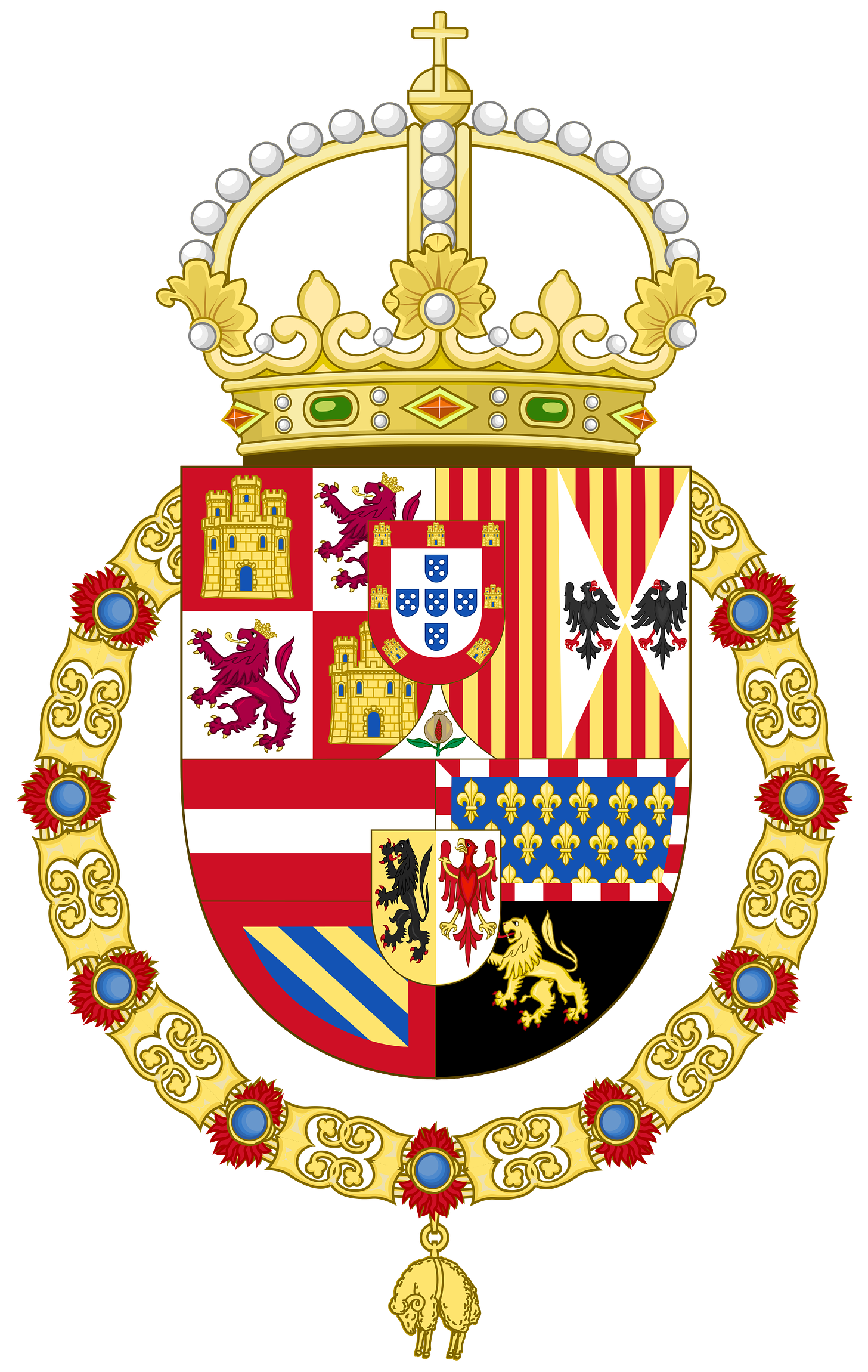 PHILIP IV OF SPAIN HABSBURG, SPANISH LINE coat of arms of the ...