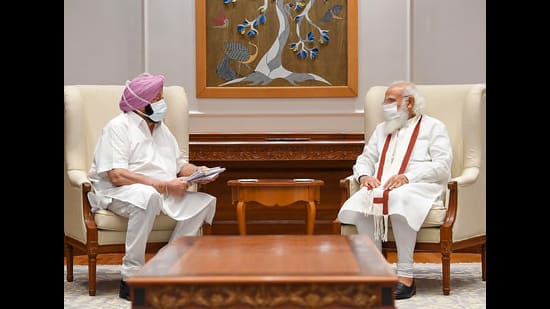 Amarinder meets PM, urges him to repeal three farm laws | Latest News India  - Hindustan Times