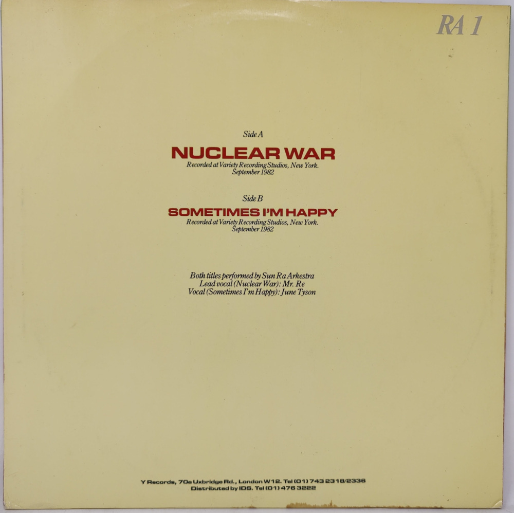 Sun Ra / Nuclear War / UK Original - VOLVER TORONTO