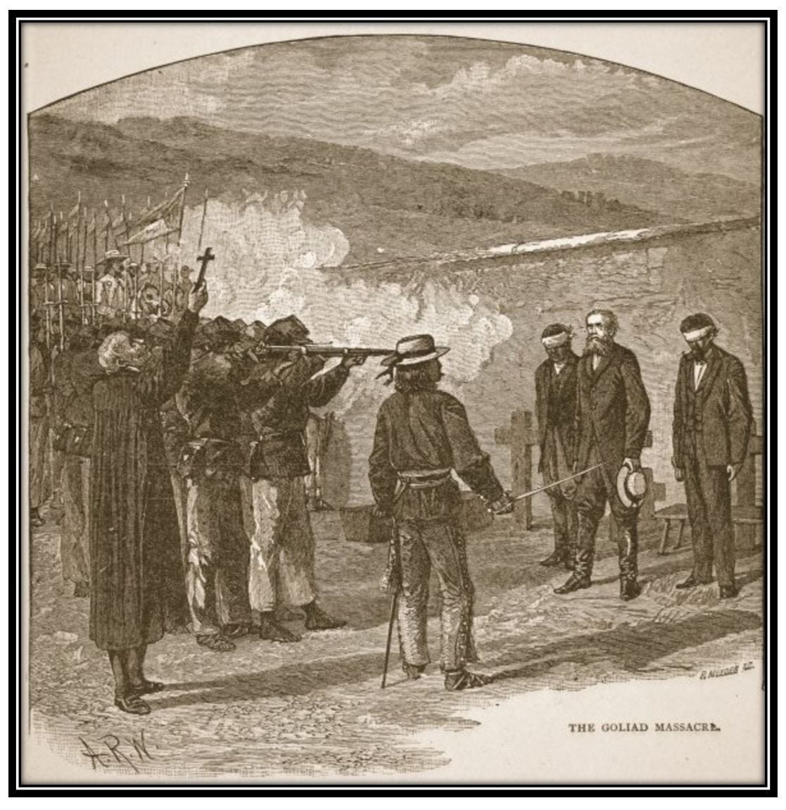 "The Goliad Massacre," by Alfred R. Waud