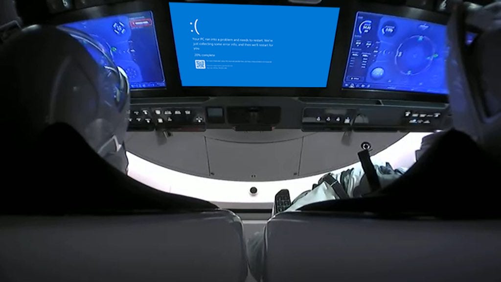 If spaceX used windows: memes
