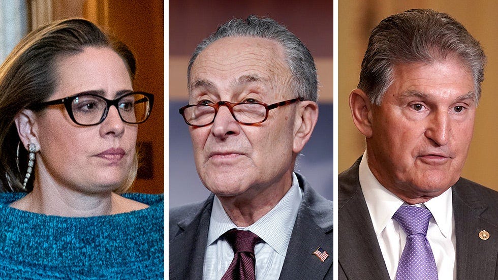 Schumer 'in touch' with Sinema as Dems seek to move climate, taxes package  | The Hill