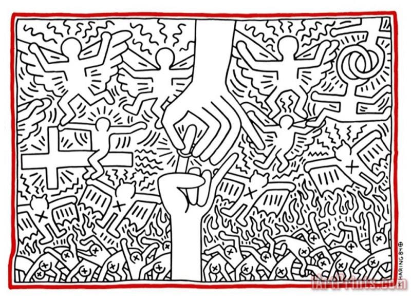 The Marriage of Heaven and Hell, Keith Haring 1984