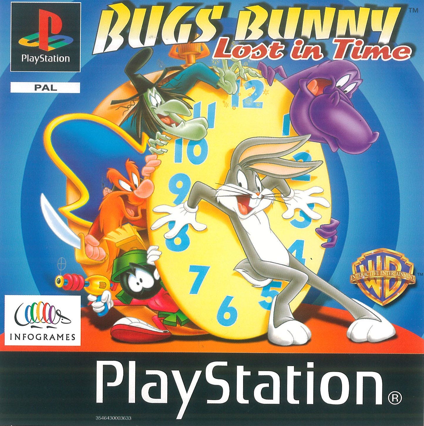 Bugs Bunny Lost in time PSX cover