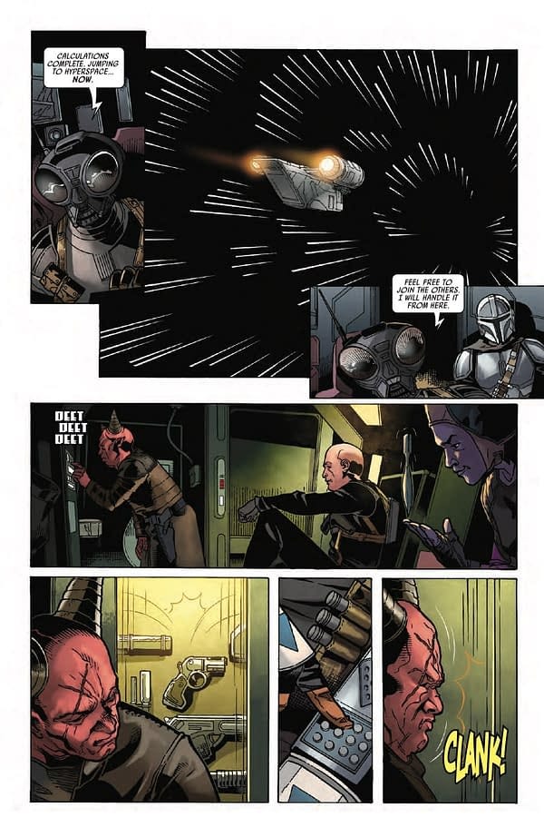 Interior preview page from STAR WARS: THE MANDALORIAN #6 PATRICK GLEASON COVER