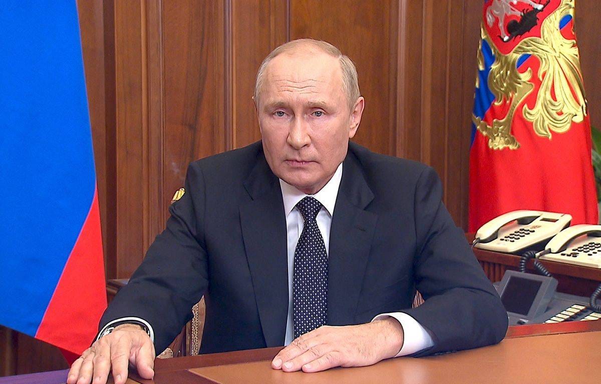 Guerre en Ukraine : Réservistes, menace nucléaire… L'essentiel du discours  de Vladimir Poutine
