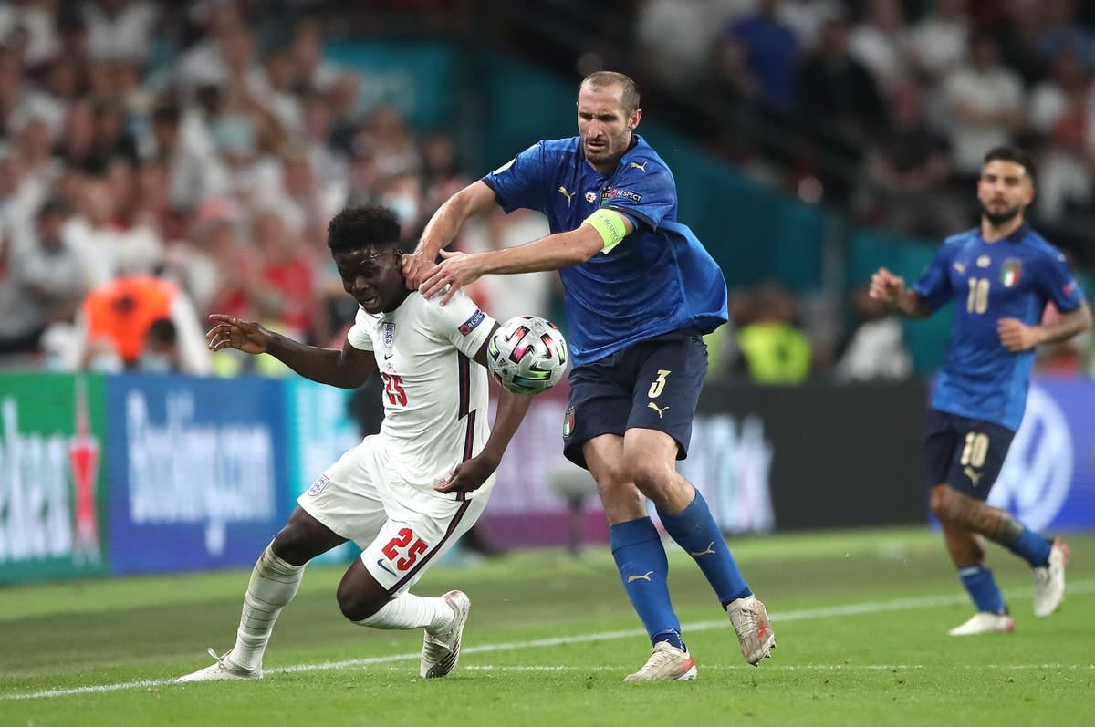 MP calls out Chiellini over Saka grab in Euro 2020 final | Evening Standard