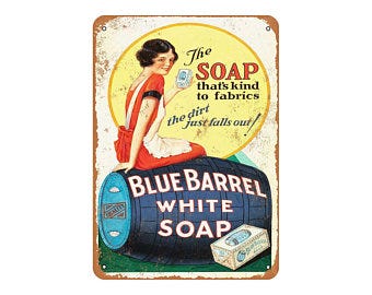 Blue barrel soap | Etsy