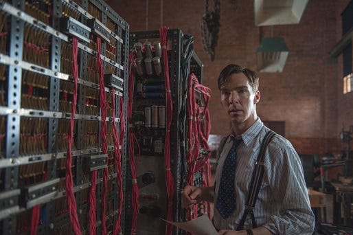 Benedict Cumberbatch in the new movie "THhe Imitation Game"