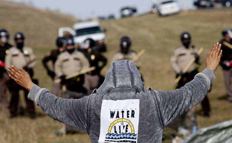 Dakota Access Pipeline protest turns violent | The Gazette