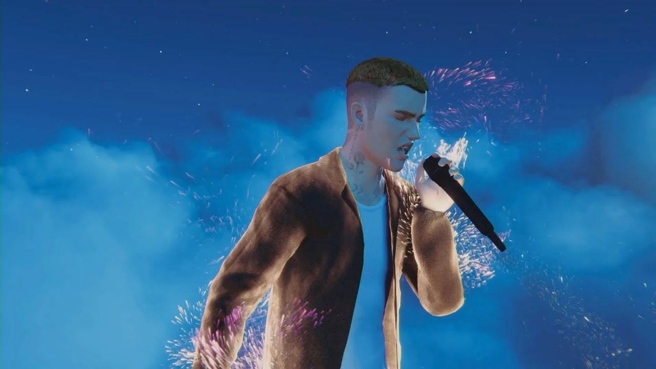 Justin Bieber - Ghost (Live From The Metaverse Virtual Concert) - YouTube