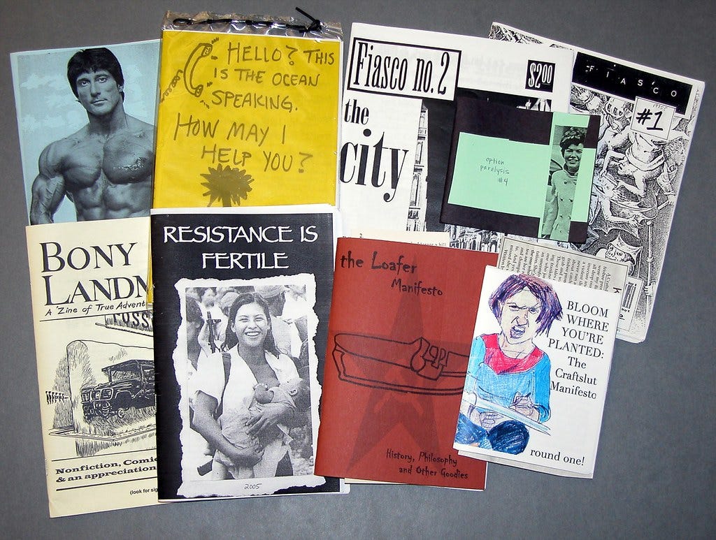 "Colorado College Zine Collection" by Colorado College Tutt Library is marked with CC BY 2.0.