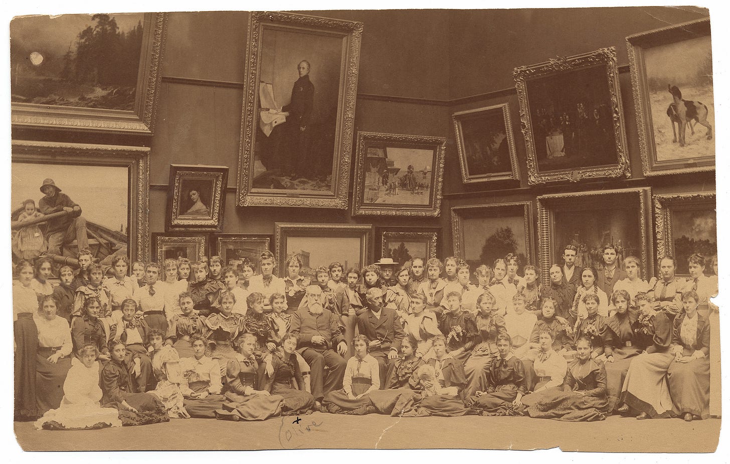 Olive Rush and Corcoran School of Art class. about 1890-92 