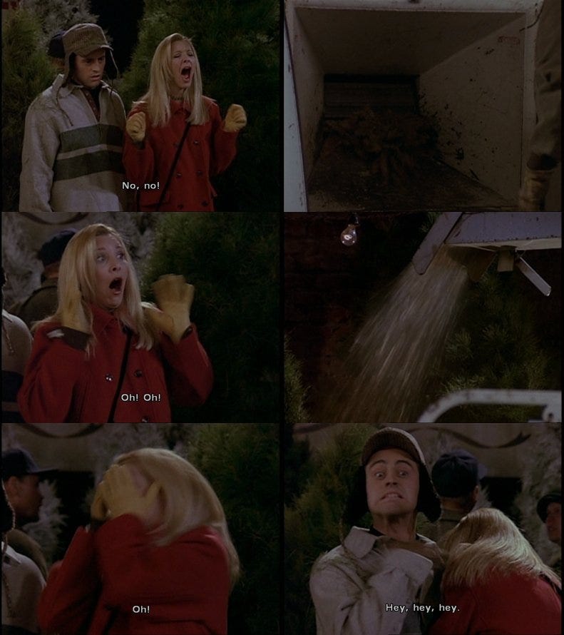 F.R.I.E.N.D.S Fan on Twitter: &quot;#Joey: They go into the chipper. #Phoebe:  Why do I have a feeling that&#39;s not as happy as it sounds? (He points out 1  going in the chipper,