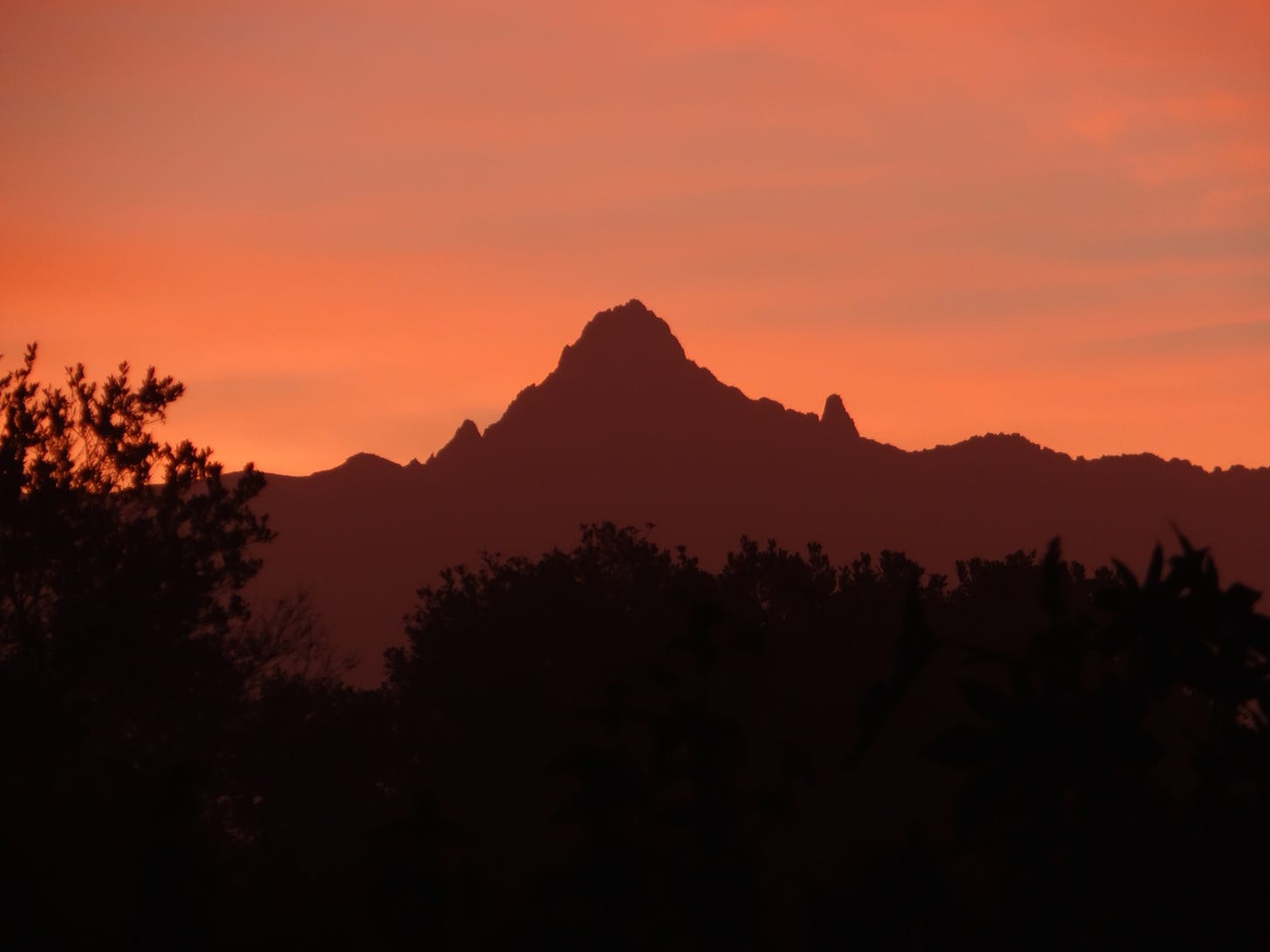 Sunrise over Mount Kenya from Ol Pejeta