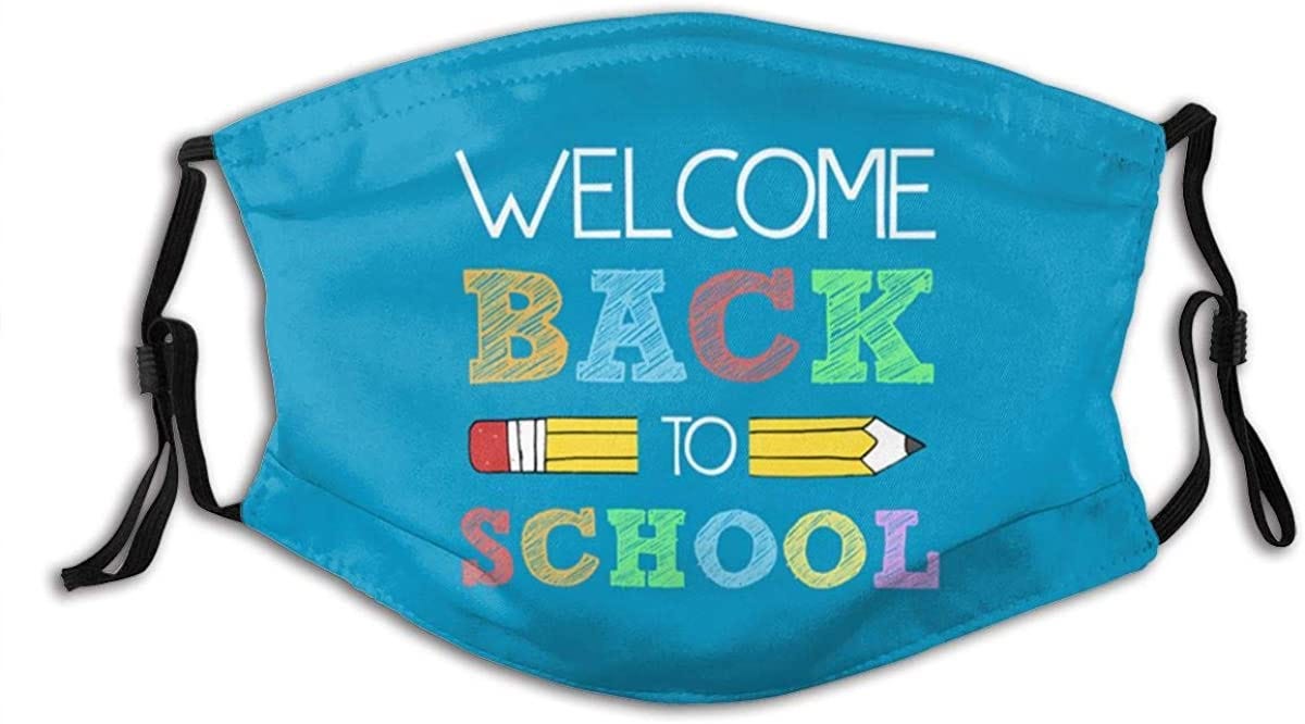 Amazon.com: School Welcome Back to School Teacher Student Class  Personalized Unisex Earloop Dust-Proof Face Cover Balaclava Mouth Cover  Washable Reusable Filter : Health &amp; Household