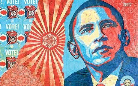 Shepard Fairey's Obama comes to London | Street art artists, Street art, Shepard  fairey art