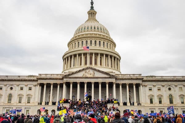The U.S. Capitol on January 6, 2021, in Washington. About 200 people have pleaded guilty so far to charges connected to the attack that day.