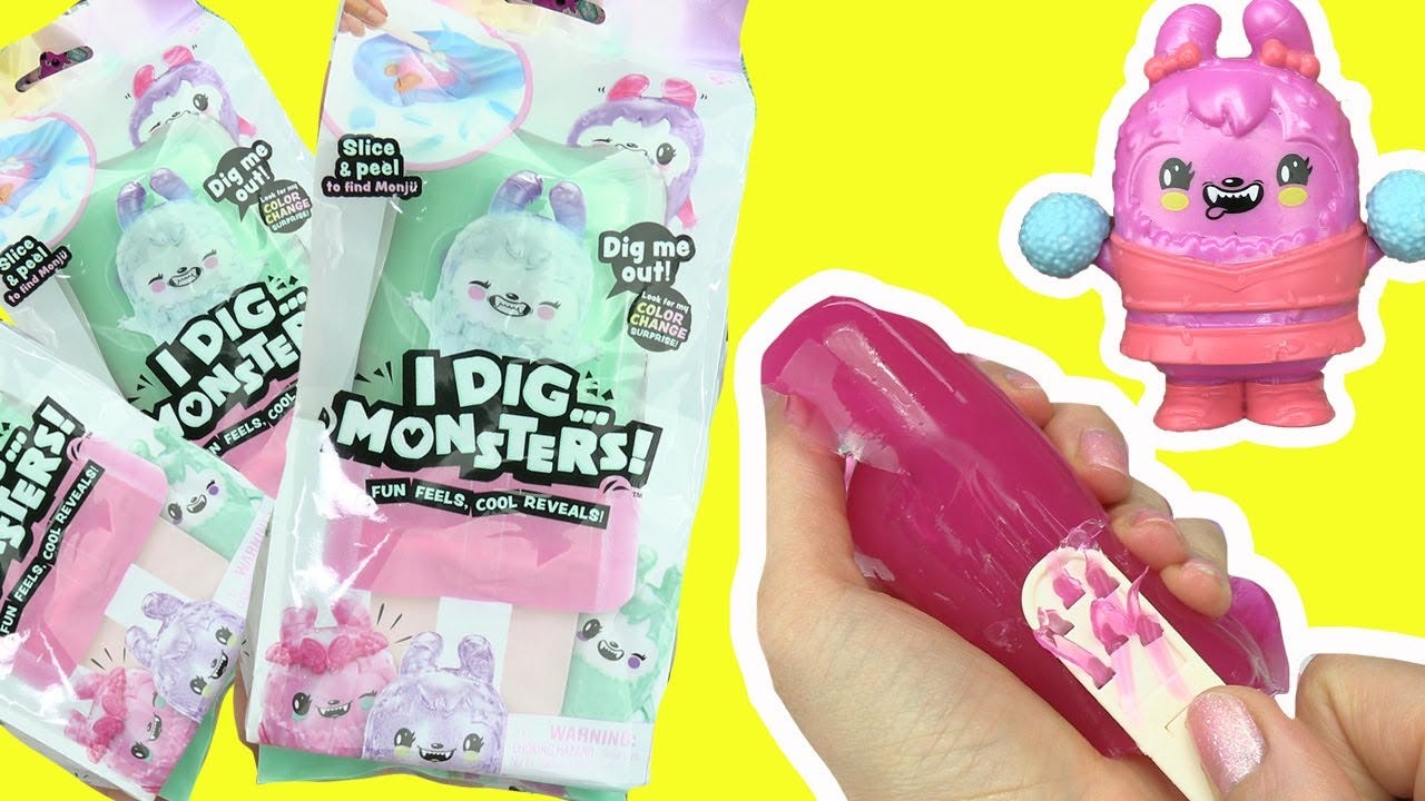 I Dig Monsters Toy Unboxing! Dig and Peel to Reveal + Color Changing | Toy  Caboodle - YouTube
