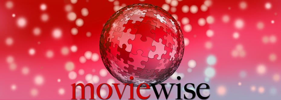 The moviewise logo is displayed underneath a red sphere formed from jigsaw puzzle pieces.
