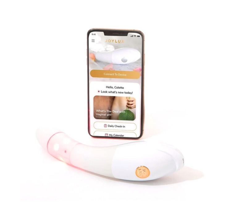 iPhone and a vaginal laser