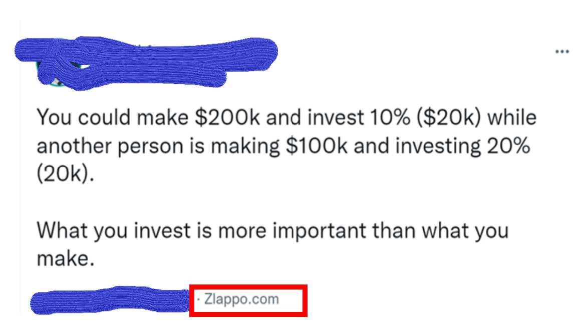 Terrible twitter take on income