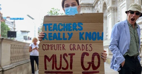 UK ditches exam results generated by biased algorithm after student protests