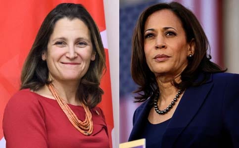 G.T. Lem on Twitter: "Deputy Prime Minister Chrystia Freeland Meet your  soon-to-be counter-part Vice-President elect Kamala Harris The two most  powerful women in North America! #cdnpoli… https://t.co/D9ID6fDOMh"