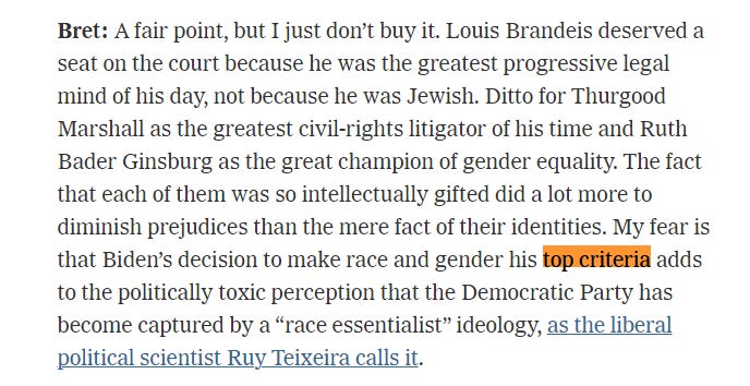 New York Times quote from Bret Stephens