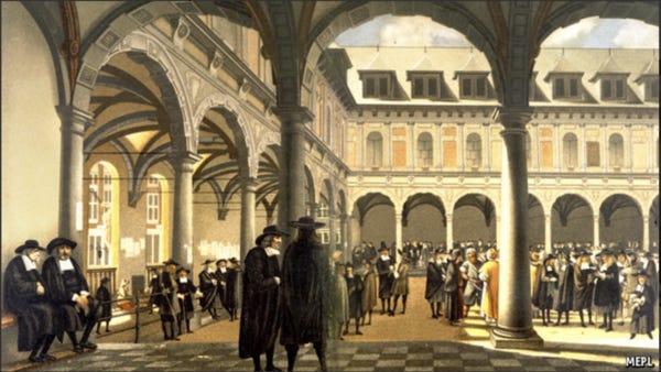 Bolsa de Ámsterdam. 1650