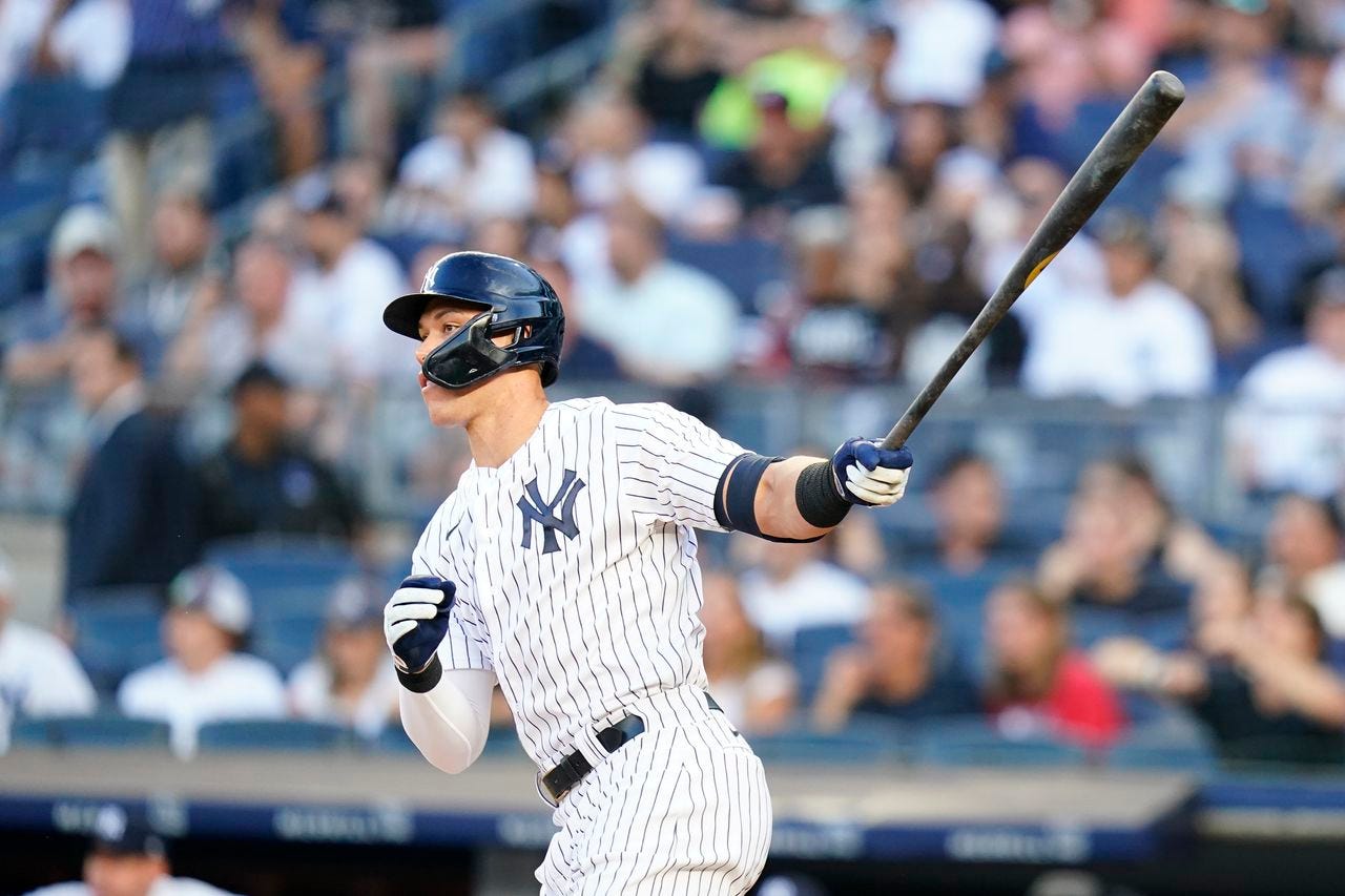 Yankees' Aaron Judge hits 43rd home run: Chasing Babe Ruth, Roger Maris,  Barry Bonds | Latest projections, records - nj.com
