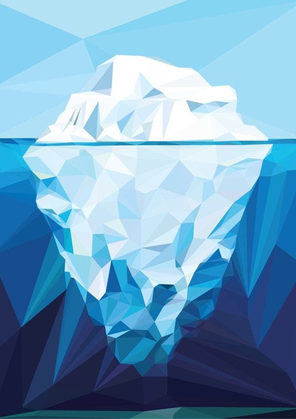 Iceberg-Polygon-Art-by-nasrul-razali,-via-Behance | Polygon art ...